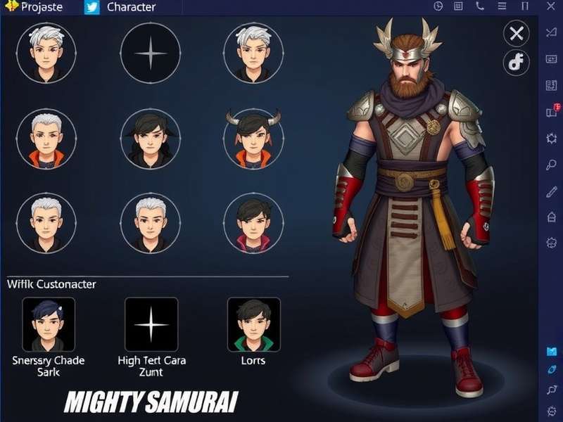 Mighty Samurai Character Customization